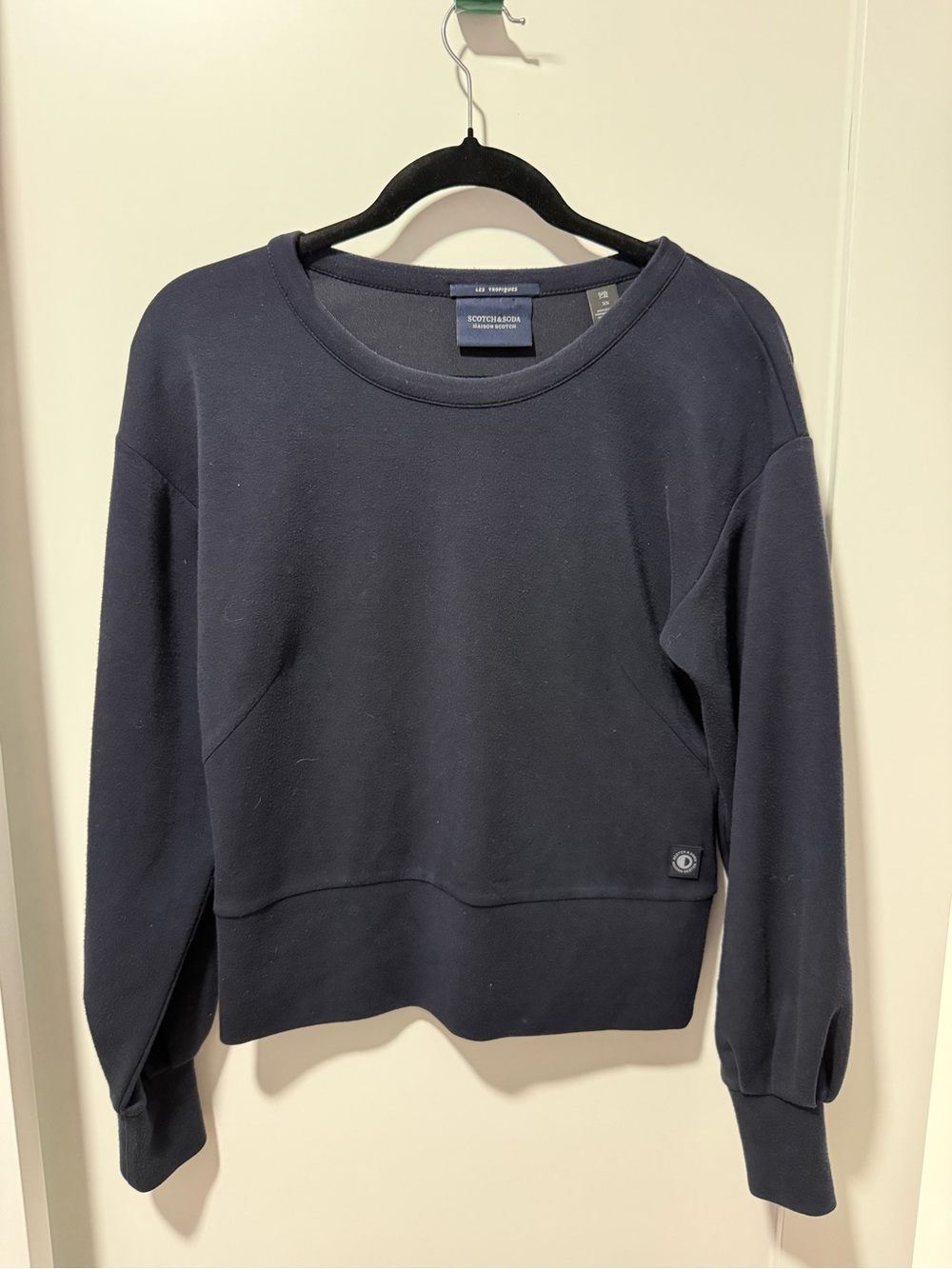 Scotch & Soda Navy Crewneck Top
